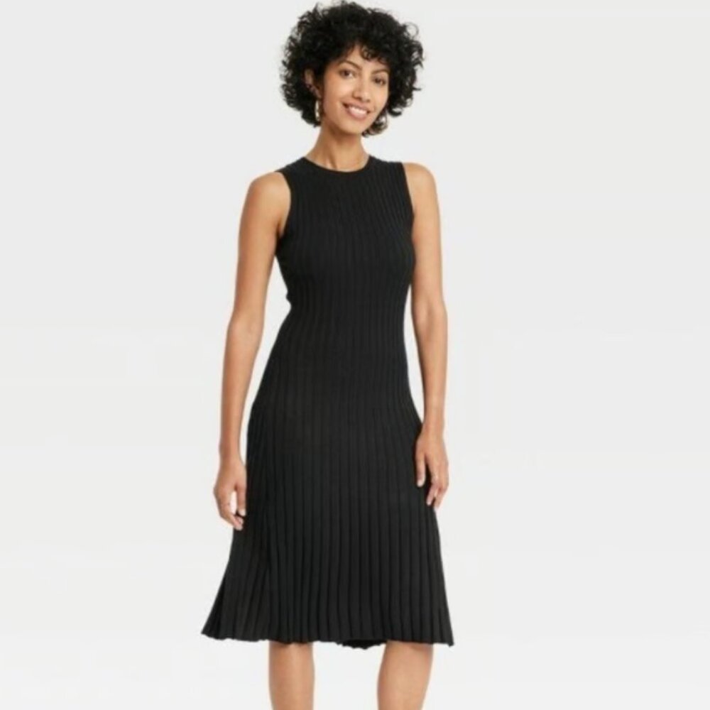 Knit Midi Sweater Dress